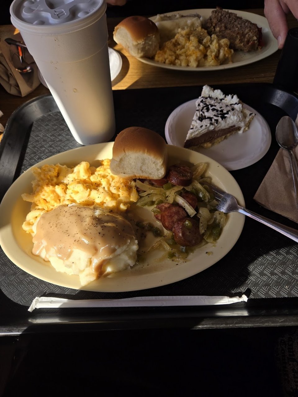 Restaurant menu showing eggs and toast options